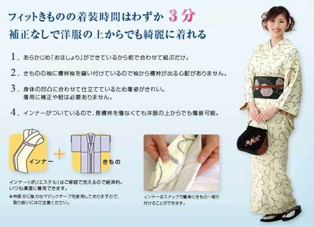 3分で着られるきものフィット仕立てが登場！
